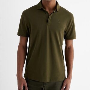 Express Olive Green Men's Polo Shirt
